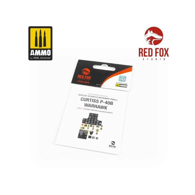 1/48 Curtiss P-40B Warhawk (for Airfix kit) Red Fox Studio SQS-48048