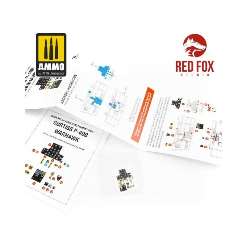 1/48 Curtiss P-40B Warhawk (for Airfix kit) Red Fox Studio SQS-48048