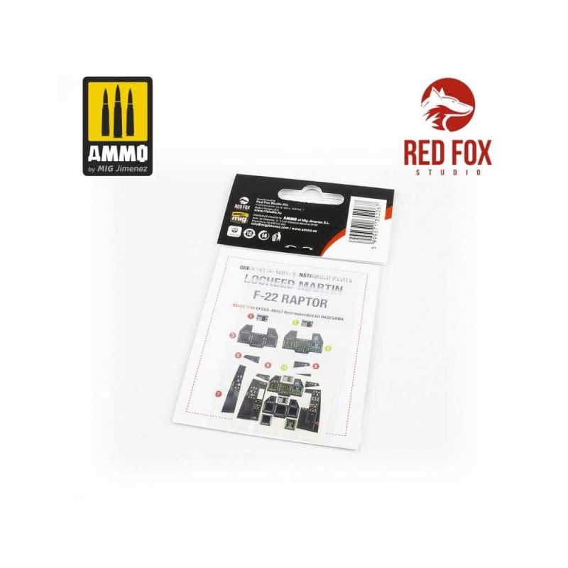 1/48 F-22 Raptor (for Hasegawa kit) Red Fox Studio SQS-48057