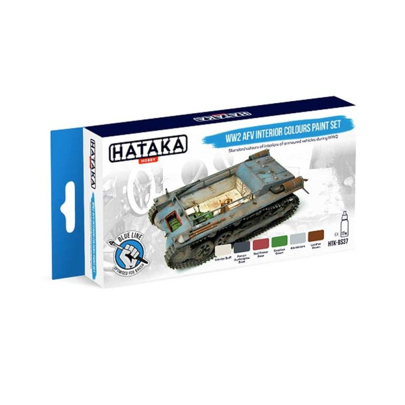 Hataka Blue Line Paint Set - AFV Interior Colours HTK-BS37