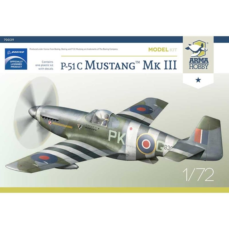 Arma Hobby P‑51C Mustang Mk III Set (1/72) 70039