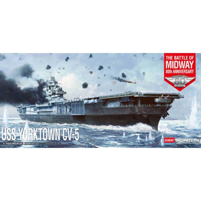 Academy USS Yorktown CV-5 "Battle of Midway" (1/700) 14229