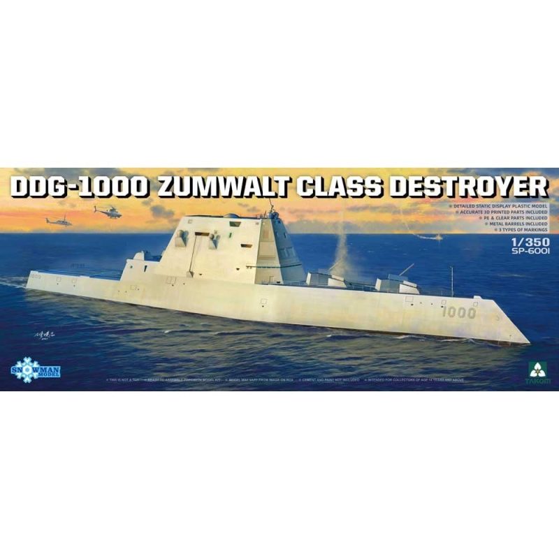 1/350 DDG-1000 Zumwalt Class Destroyer Takom SP6001
