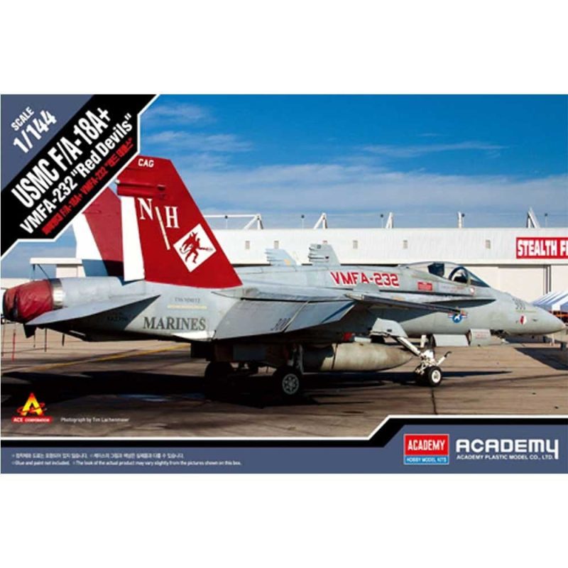 Academy USMC F/A-18A+ VMFA-232 Red (1/144) 12627