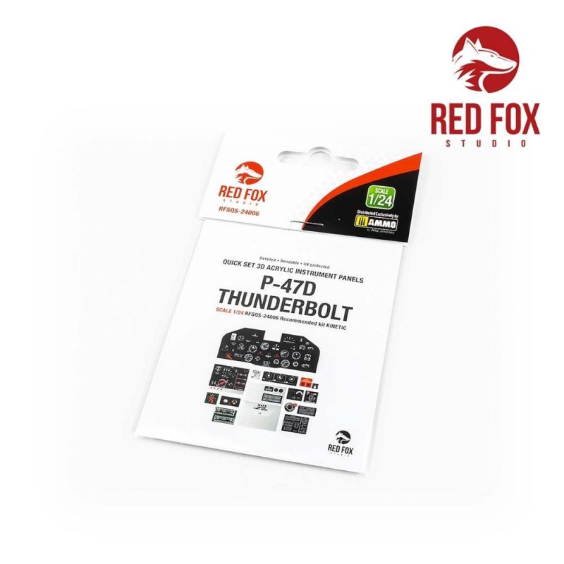 1/24 P-47D Thunderbolt (for Kinetic it) Red Fox Studio SQS-24006