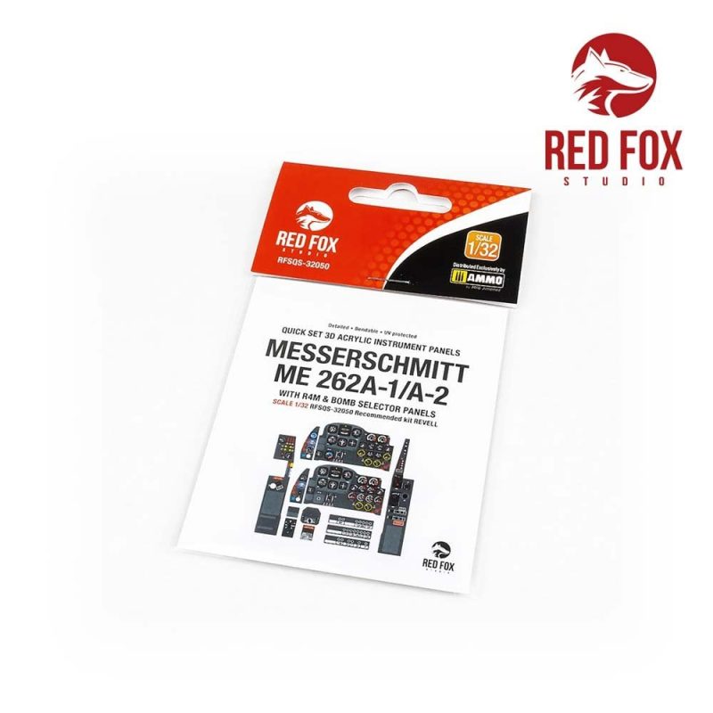 1/32 Messerschmitt Me 262A-1/A-2 with R4M & Bomb selector (for Revell kit) Red Fox Studio SQS-32050