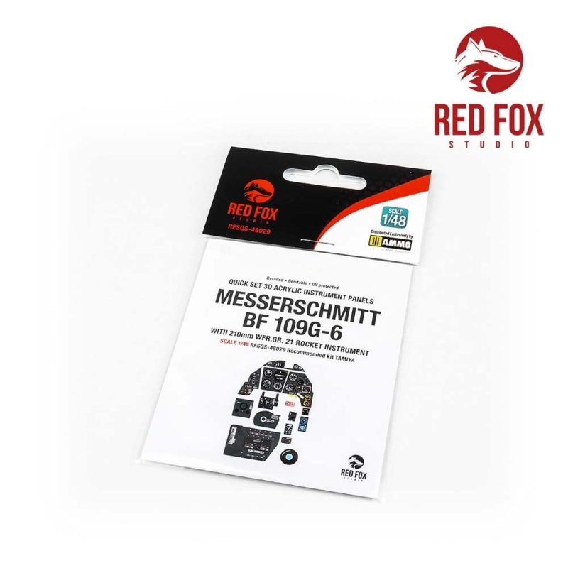 1/48 Messerschmitt Bf 109G-6 with WFR.GR.21 Rocket Panel (for Tamiya kit) Red Fox Studio SQS-48029