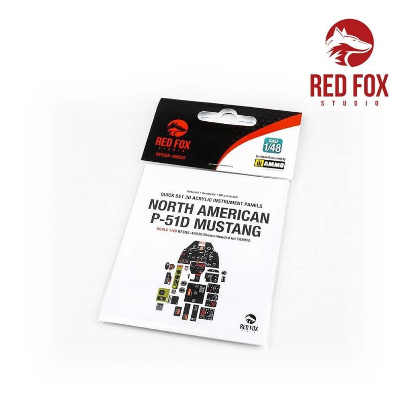 1/48 P-51D Mustang (for Tamiya kit) Red Fox Studio SQS-48030