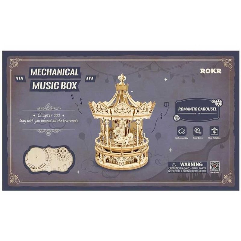 Romantic Carousel Mechanical Music Box Robotime AMK62
