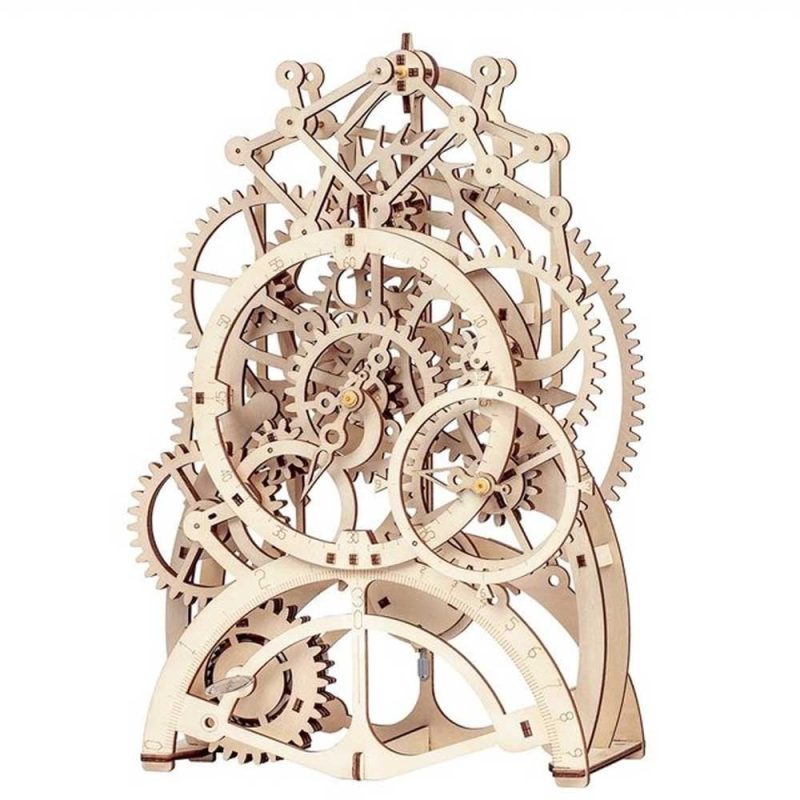 Pendulum Clock Mechanical Gears 3D Wooden Puzzle Robotime LK501