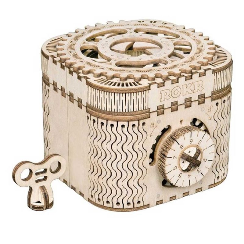 Treasure Box Mechanical Gears 3D Wooden Puzzle ROKR LK502