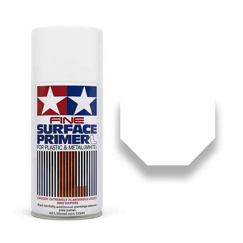 Tamiya White Fine Surface Primer L (180ml) 87044