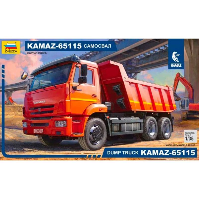 Zvezda Dump Truck KamAZ 65115 (1/35) 3650
