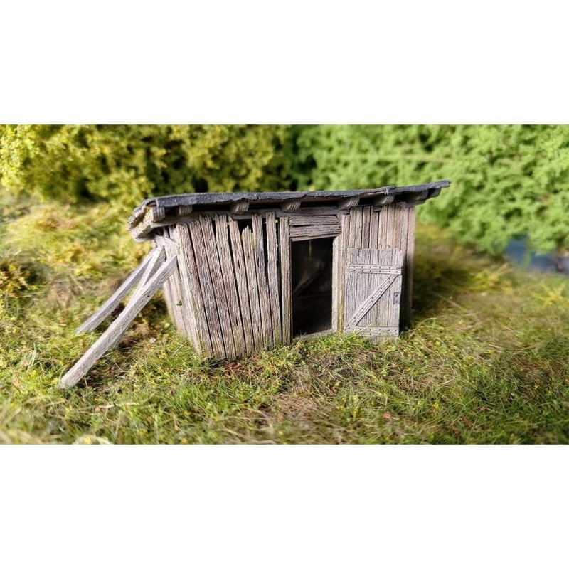 Ruined shed (H0 kit) Model Scene 98520