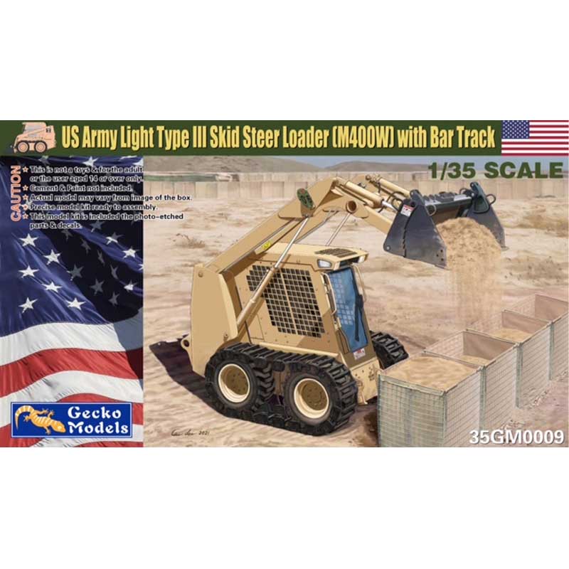 Gecko Models US Army Light Type III Skid Steer Loader M400W (1/35) 35GM0009