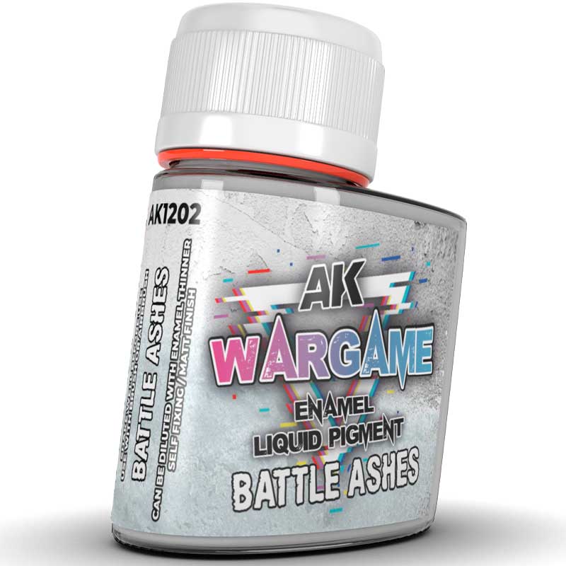 AK Interactive Battle Ashes WarGame Enamel Liquid Pigment (35ml) AK-1202