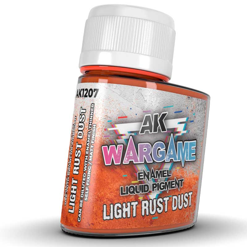 AK Interactive Light Rust Dust WarGame Enamel Liquid Pigment (35ml) AK-1207