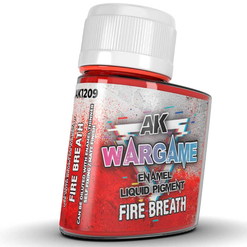 AK Interactive Fire Breath WarGame Enamel Liquid Pigment (35ml) AK-1209
