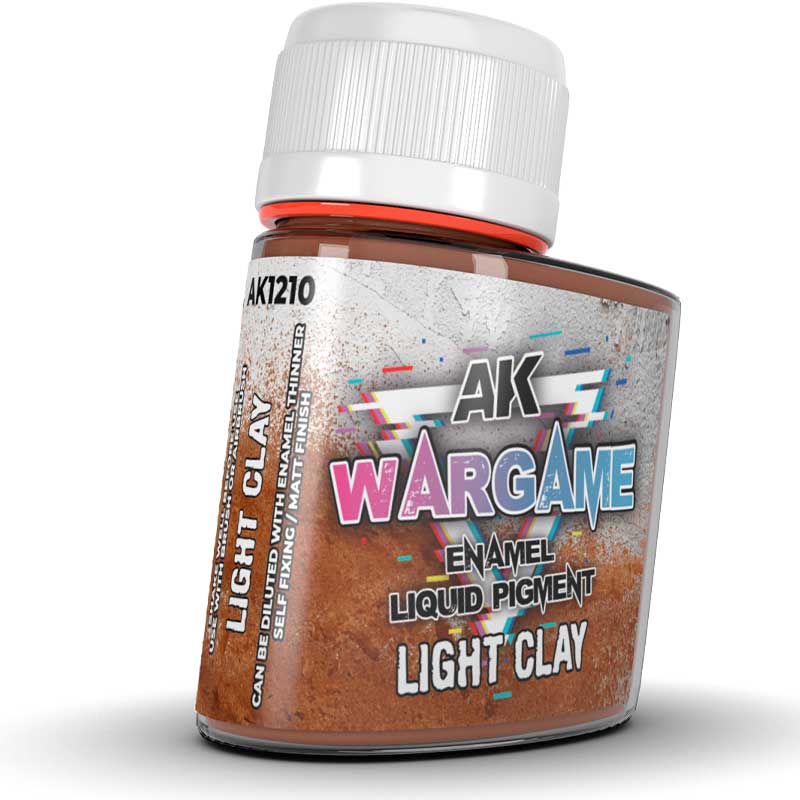 AK Interactive Light Clay WarGame Enamel Liquid Pigment (35ml) AK-1210