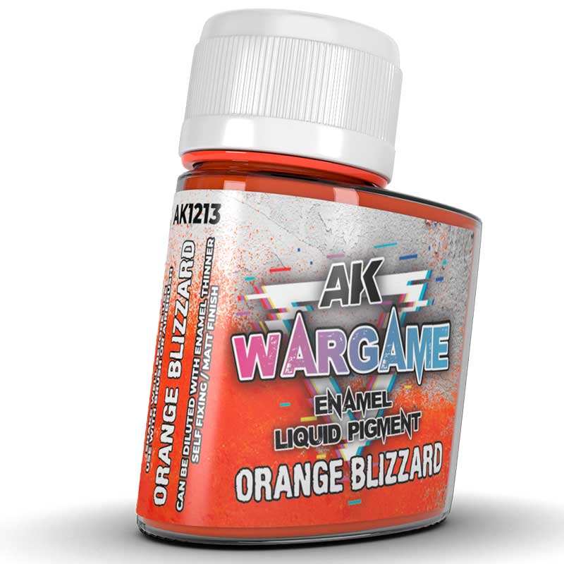AK Interactive Orange Blizzard WarGame Enamel Liquid Pigment (35ml) AK-1213