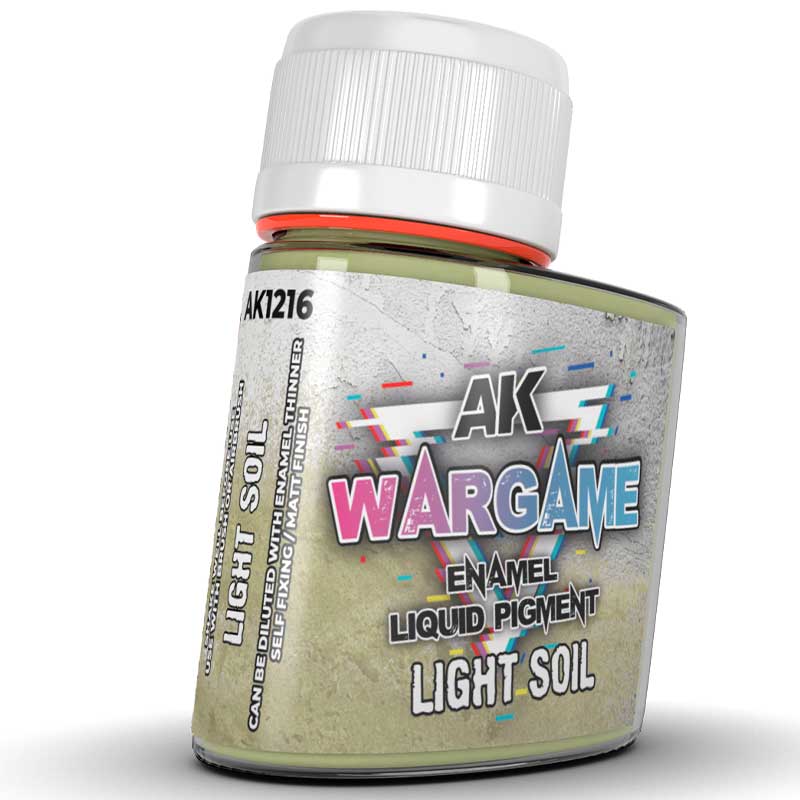 AK Interactive Light Soil WarGame Enamel Liquid Pigment (35ml) AK-1216