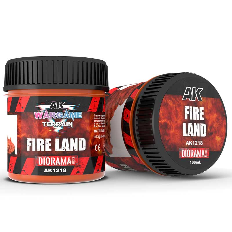 AK Interactive Fire Land WarGame Terrain (100ml) AK-1218
