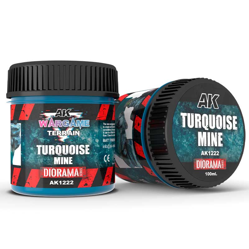 AK Interactive Turquoise Mine WarGame Terrain (100ml) AK-1222