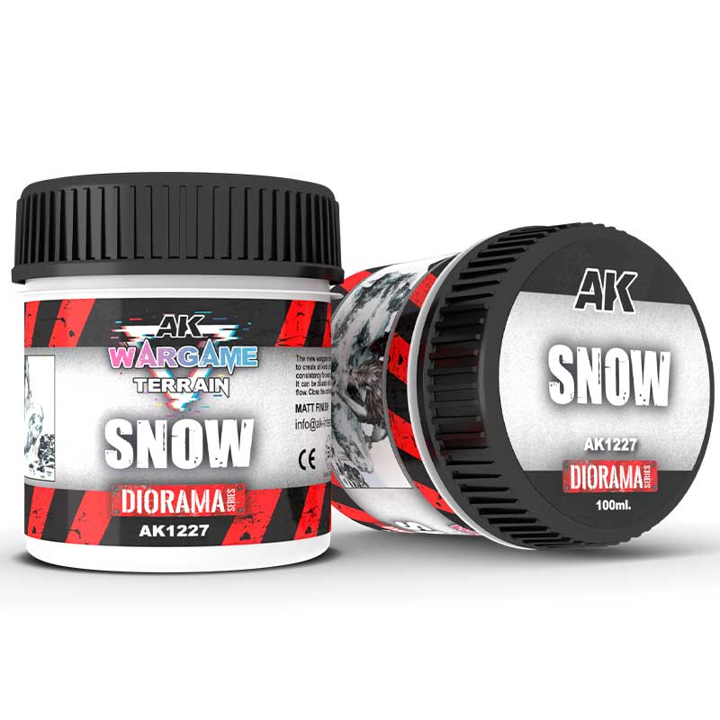 AK Interactive Snow WarGame Terrain (100ml) AK-1227