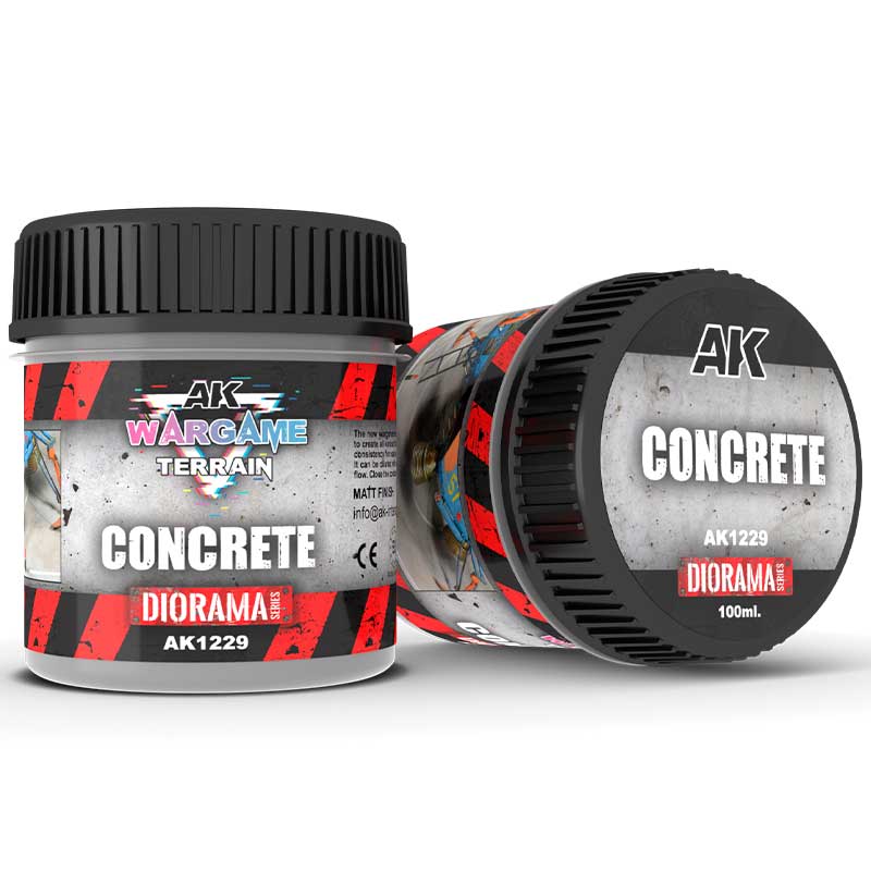 AK Interactive Concrete WarGame Terrain (100ml) AK-1229