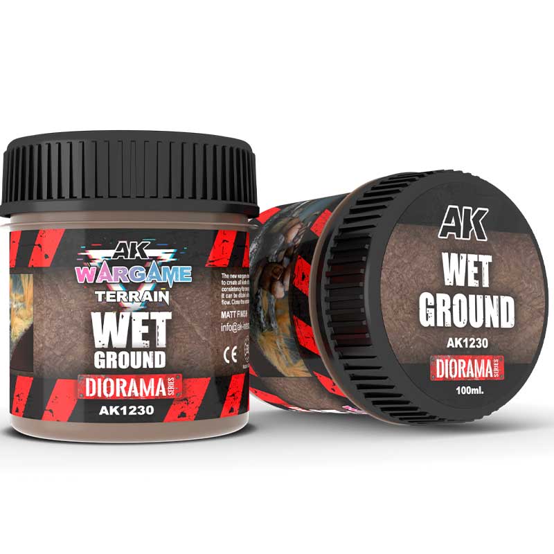 AK Interactive Wet Ground WarGame Terrain (100ml) AK-1230