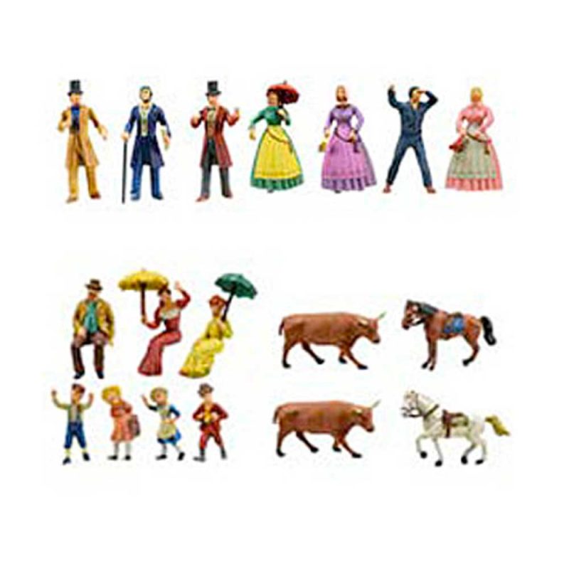 Metal Figurines for King Of The Mississippi Set (18 pcs) AL20515F Artesania Latina