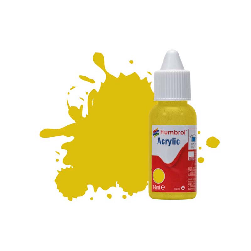 Humbrol Acrylic No 81 Pale Yellow Matt (14ml) DB0081