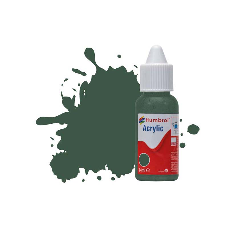 Humbrol Acrylic No.116 US Dark Green Matt (14ml) DB0116