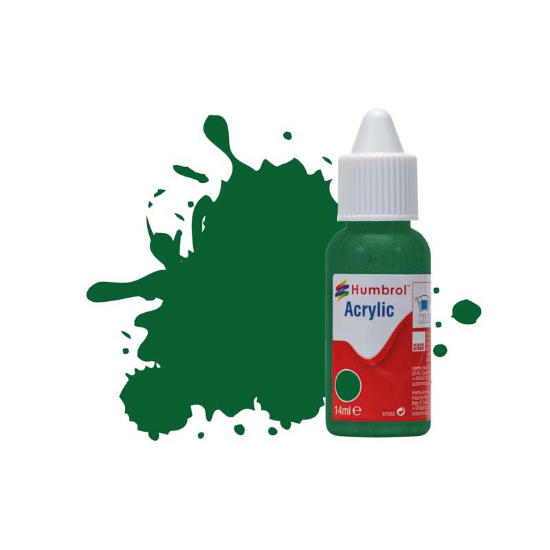 Humbrol Acrylic No 120 Light Green Matt (14ml) DB0120