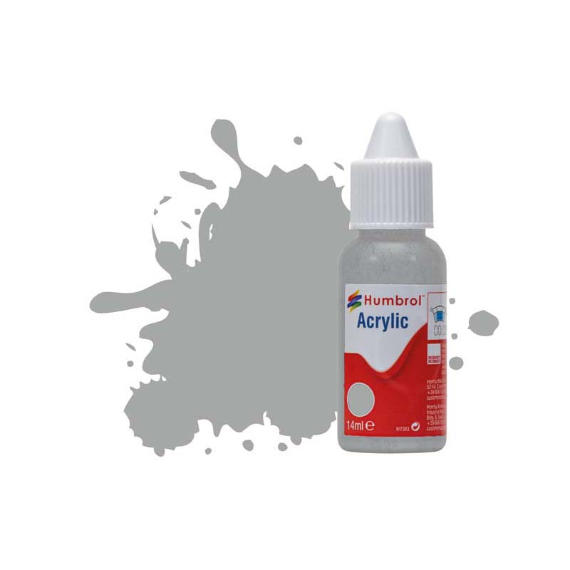 Humbrol Acrylic No.129 US Gull Grey Satin (14ml) DB0129