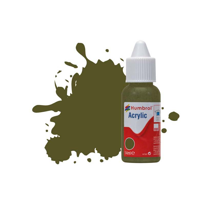Humbrol Acrylic No 159 Khaki Drab Matt (14ml) DB0159