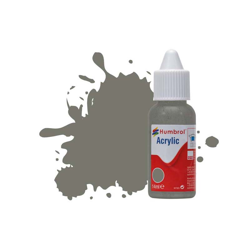 Humbrol Acrylic No.224 Dark Slate Grey Matt (14ml) DB0224