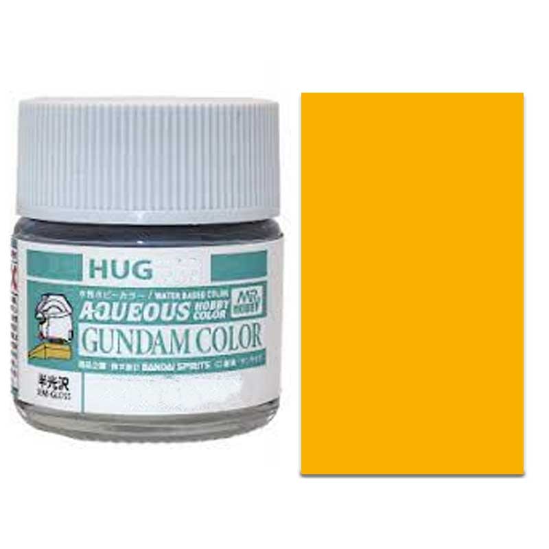 Mr Hobby Gundam Yellow Aqueous Gundam Color (10ml) HUG-03