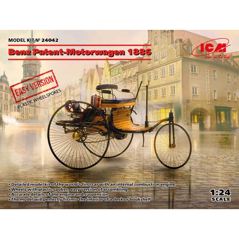 1/24 1886 Benz Patent-Motorwagen (Easy Vers.) 24042 ICM