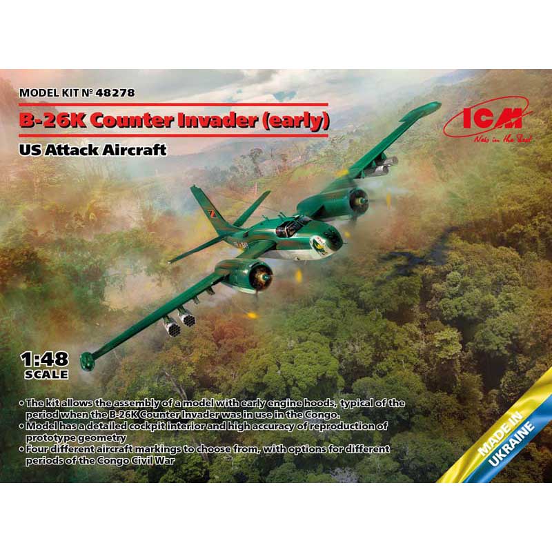 1/48 B-26K Counter Invader, US Attack Aircraft 48278 ICM