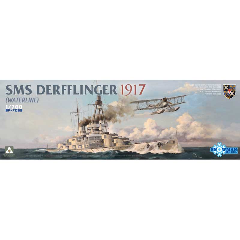 Takom SMS Derfflinger 1917 Waterline FF-33E floatplane (1/700) SP7039
