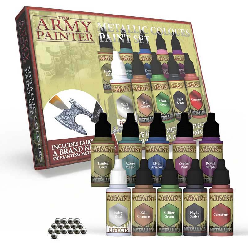 The Army Painter Warpaints Metallics: Metallic Colours Paint Set WP8048P