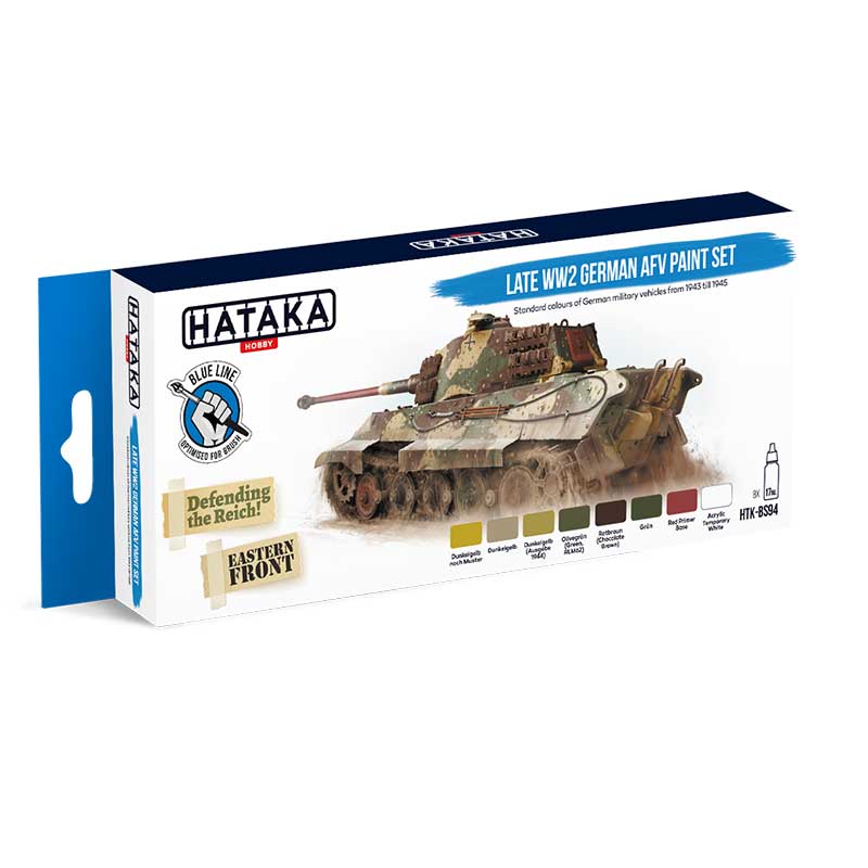 Hataka Blue Line Paint Set - WW2 German Afv HTK-BS94