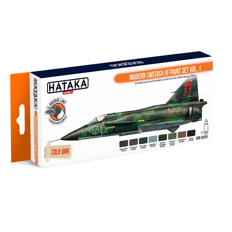 Hataka Orange Line Paint Set - Swedish AF 1 HTK-CS101
