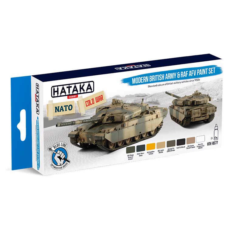 Hataka Blue Line Paint Set - British Army & RAF HTK-BS77