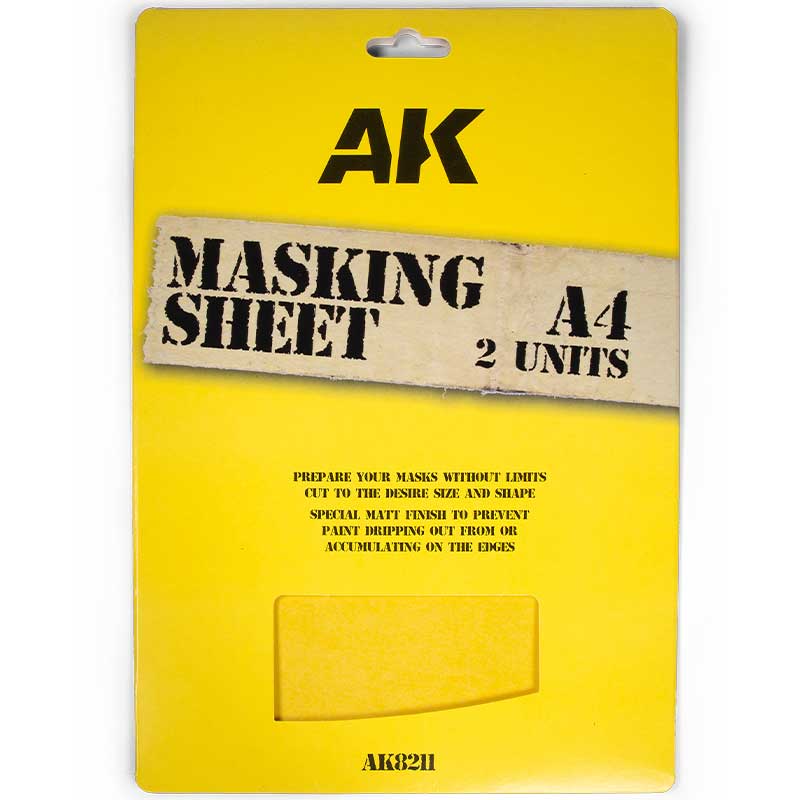 AK Interactive Masking Sheet A4 (2x) AK-8211
