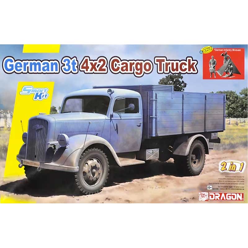 Dragon German 3t 4x2 Cargo Truck (2 in 1) (1/35) 6974