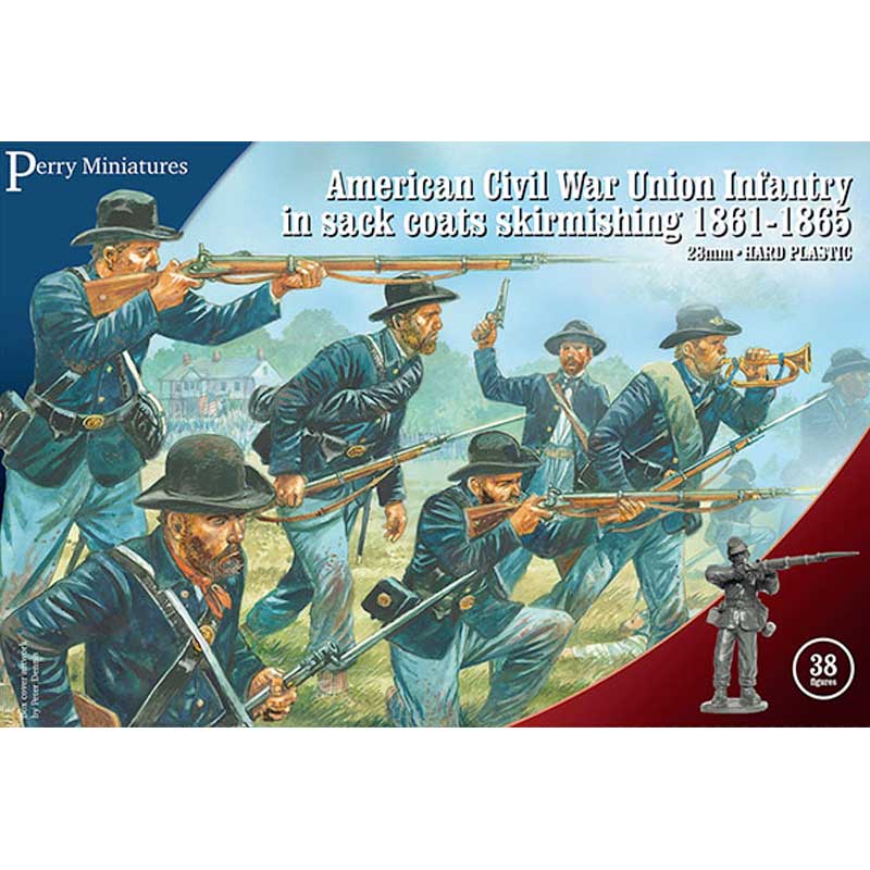 Perry Miniatures American Civil War Union Infantry In Sack Coats 1861-1865 Figures (28mm)