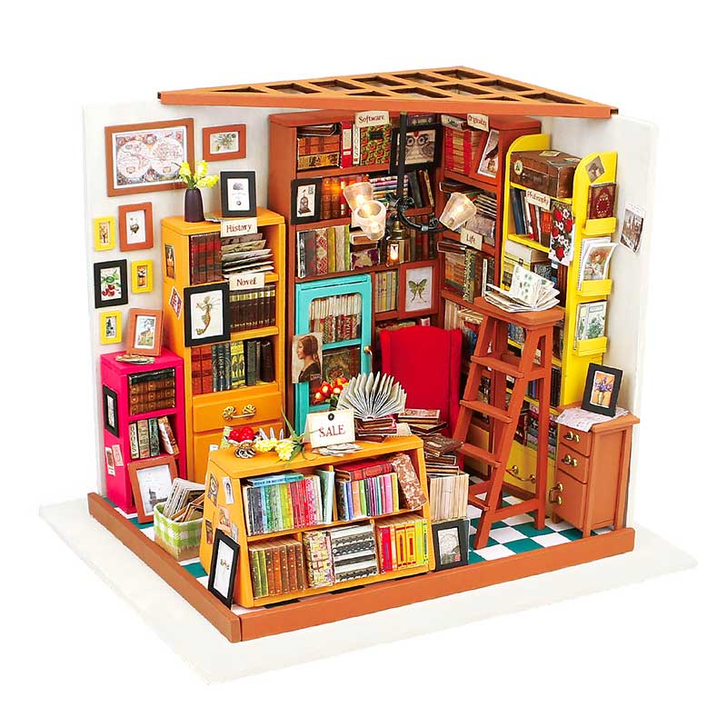 Rolife Sam’S Study Library DG102 Robotime