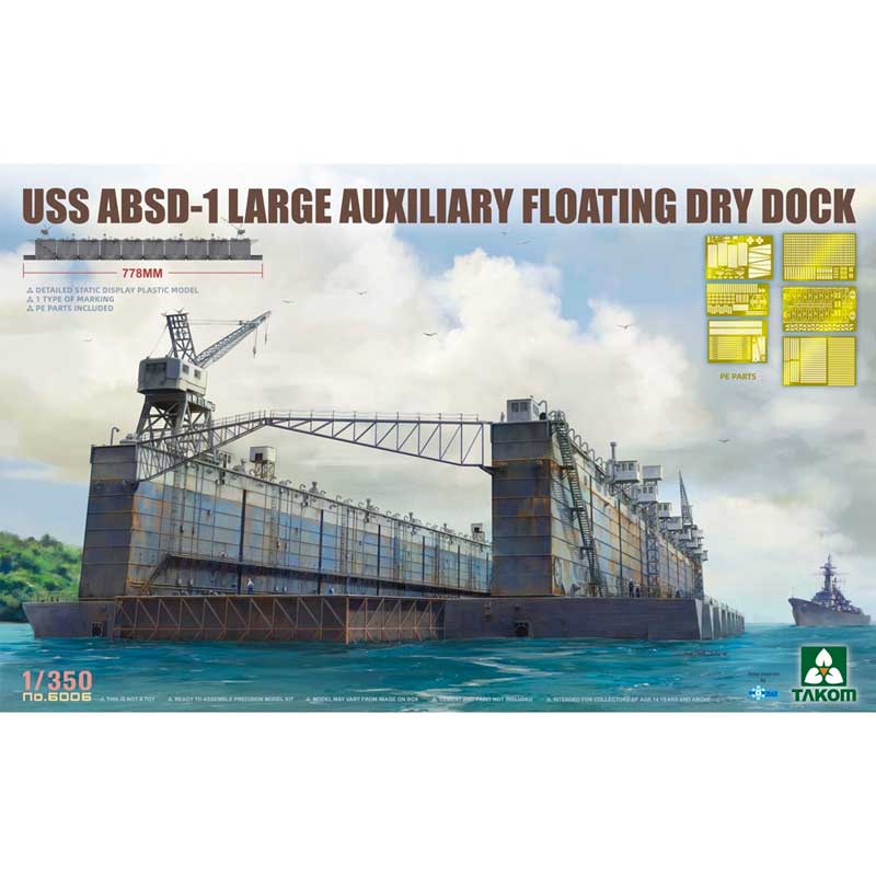 1/350 USS ABSD-1 Large Auxiliary Floating Dry Dock Takom 06006